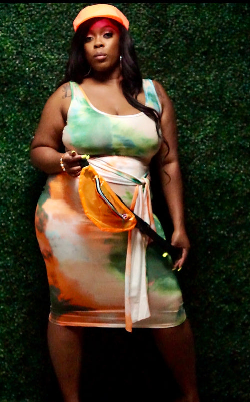 “Down to Earth” 2 Piece Tie Dye Skirt Set