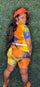 "Sunset" 2 Piece Tie Dye Short Set