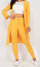 Mustard Yellow Long Sleeve 2 Piece Pants Set