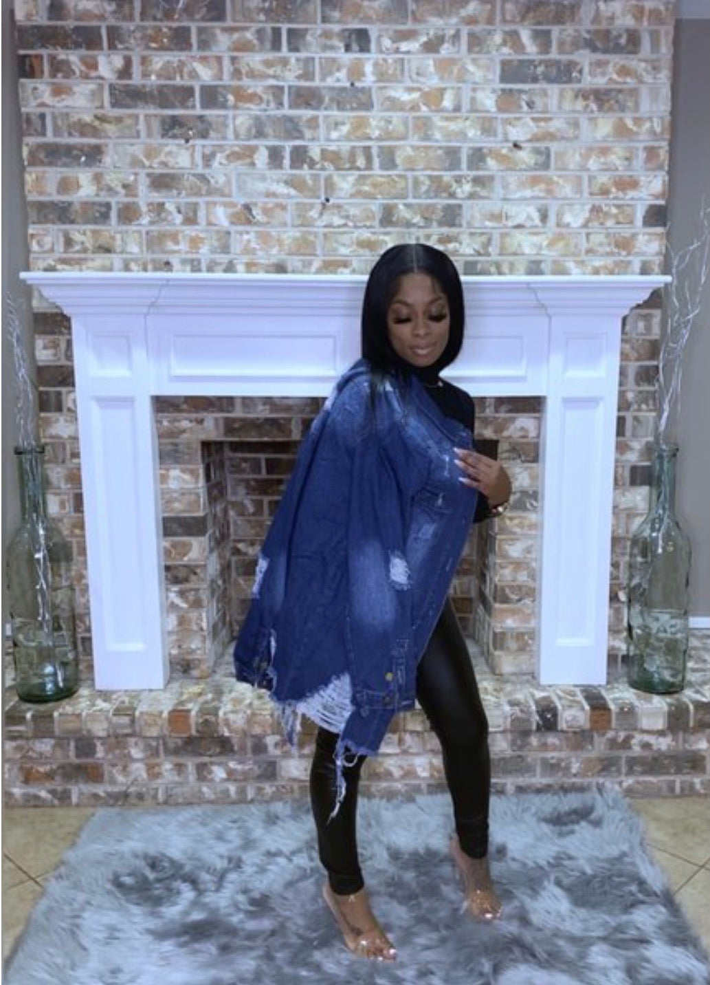 “Demi Distressed Jean Jacket”